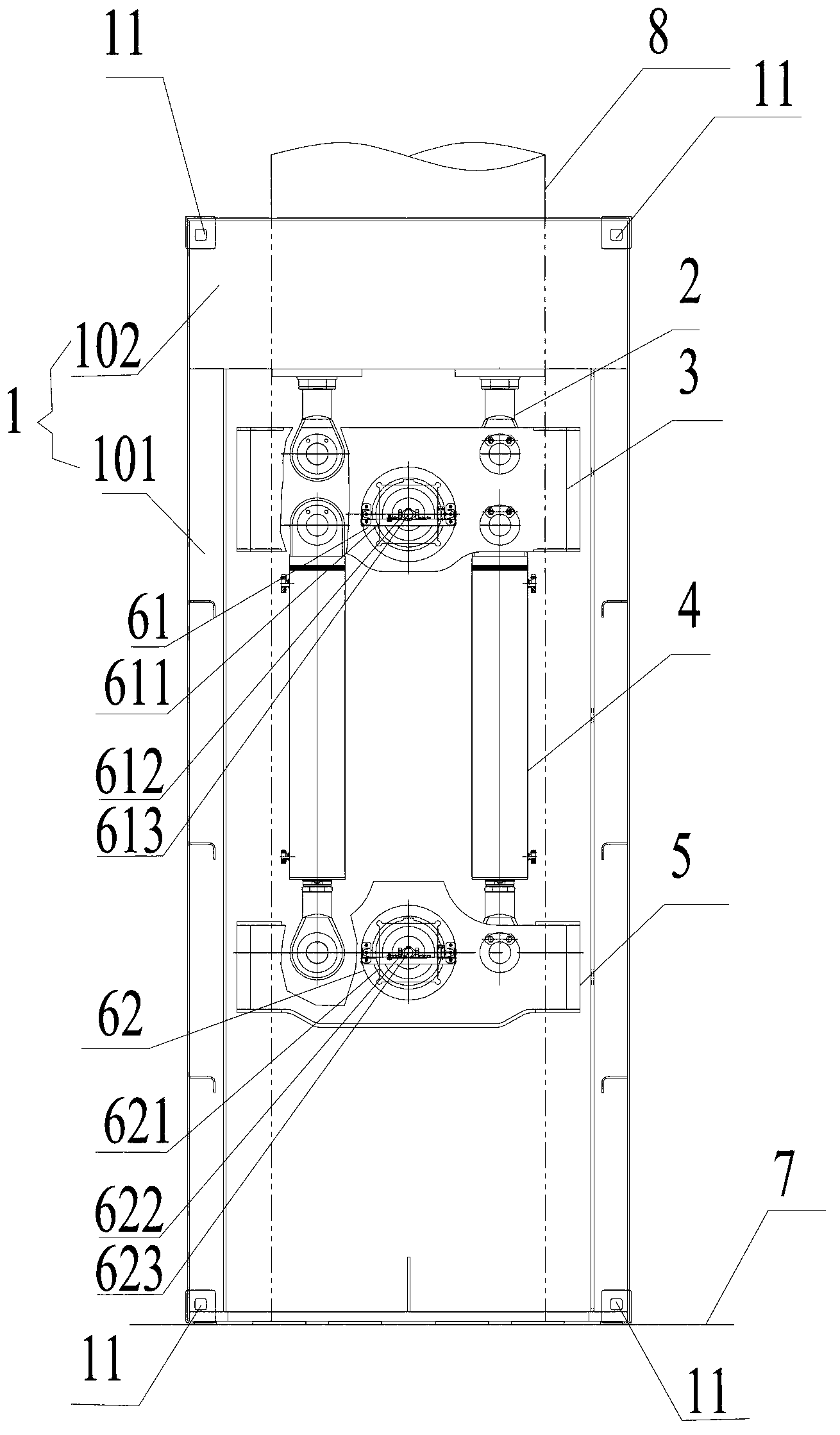 Hydraulic lifting device