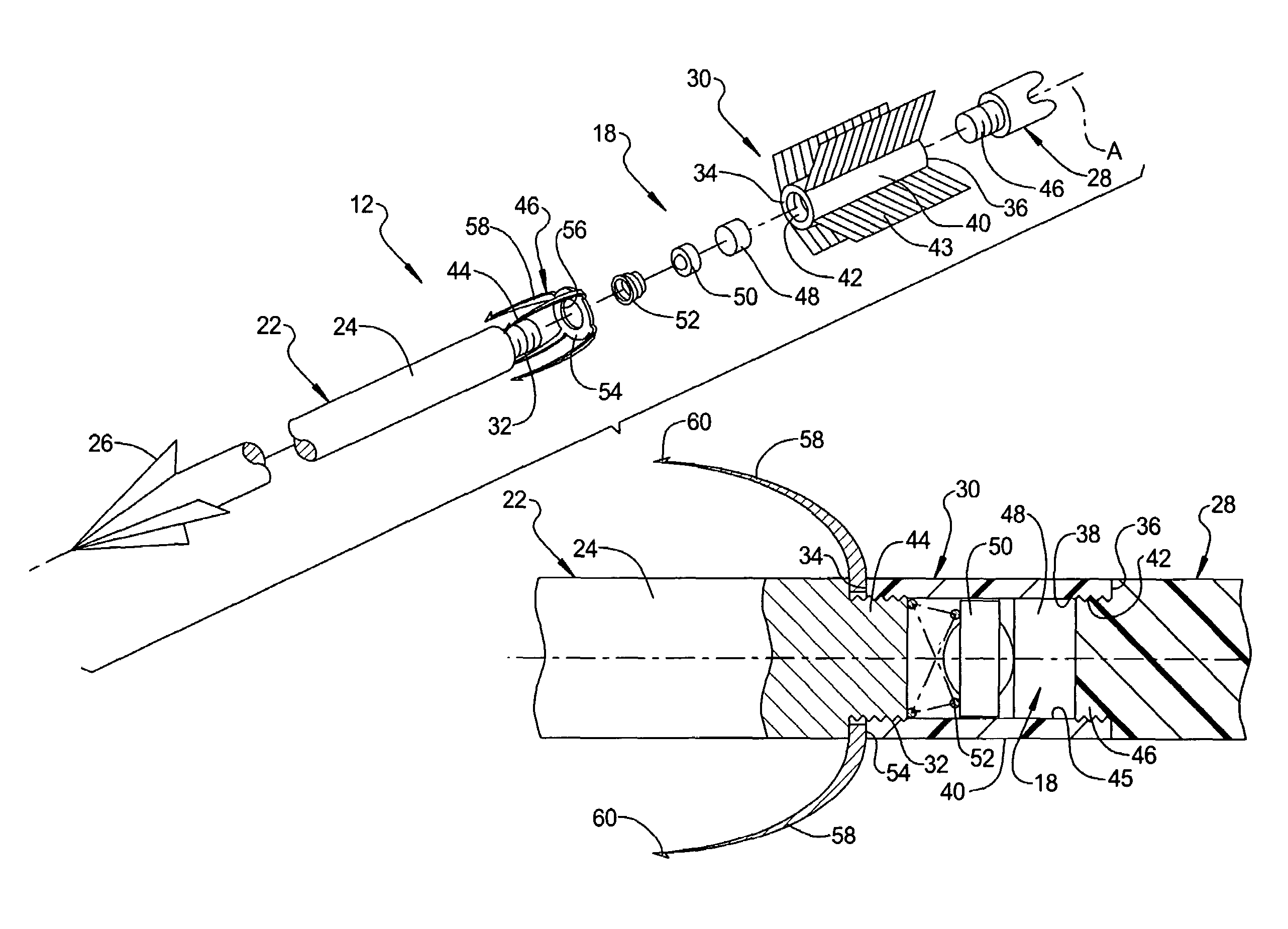 Hunting arrow tracking system