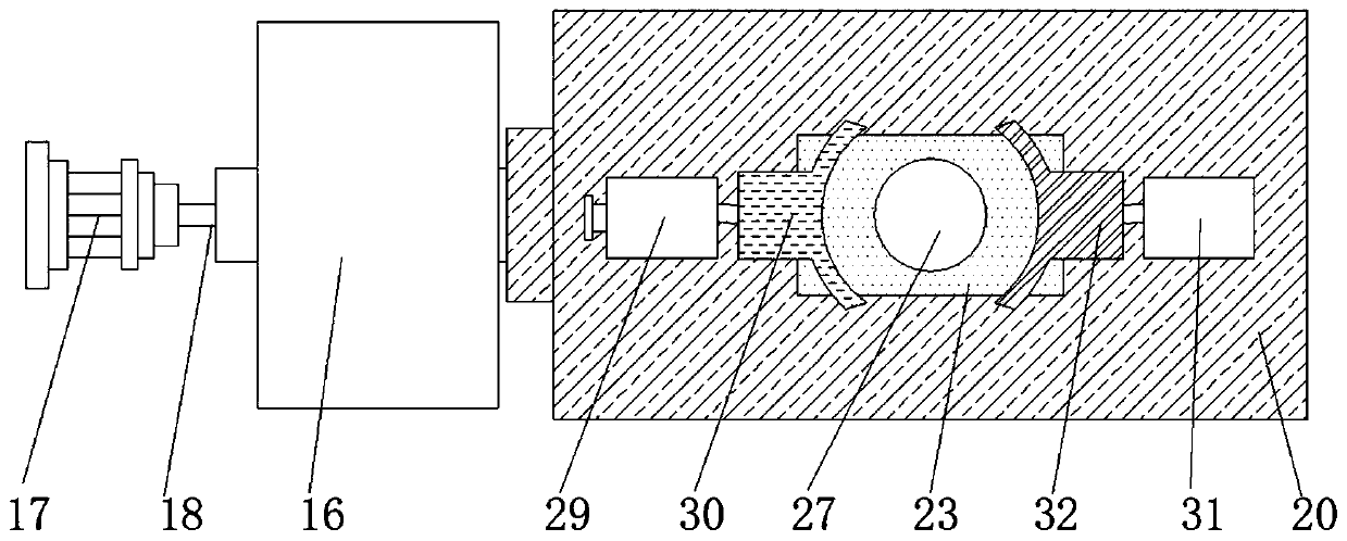 Bedroom boring machine capable of adjusting angle of material