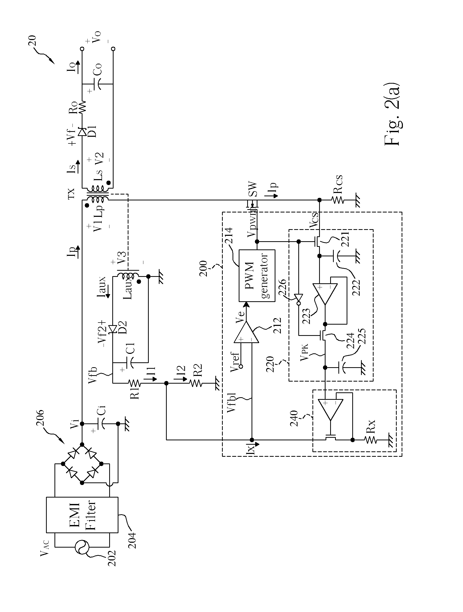 Switching-mode power converter and pulse-width-modulation control circuit with primary-side feedback control