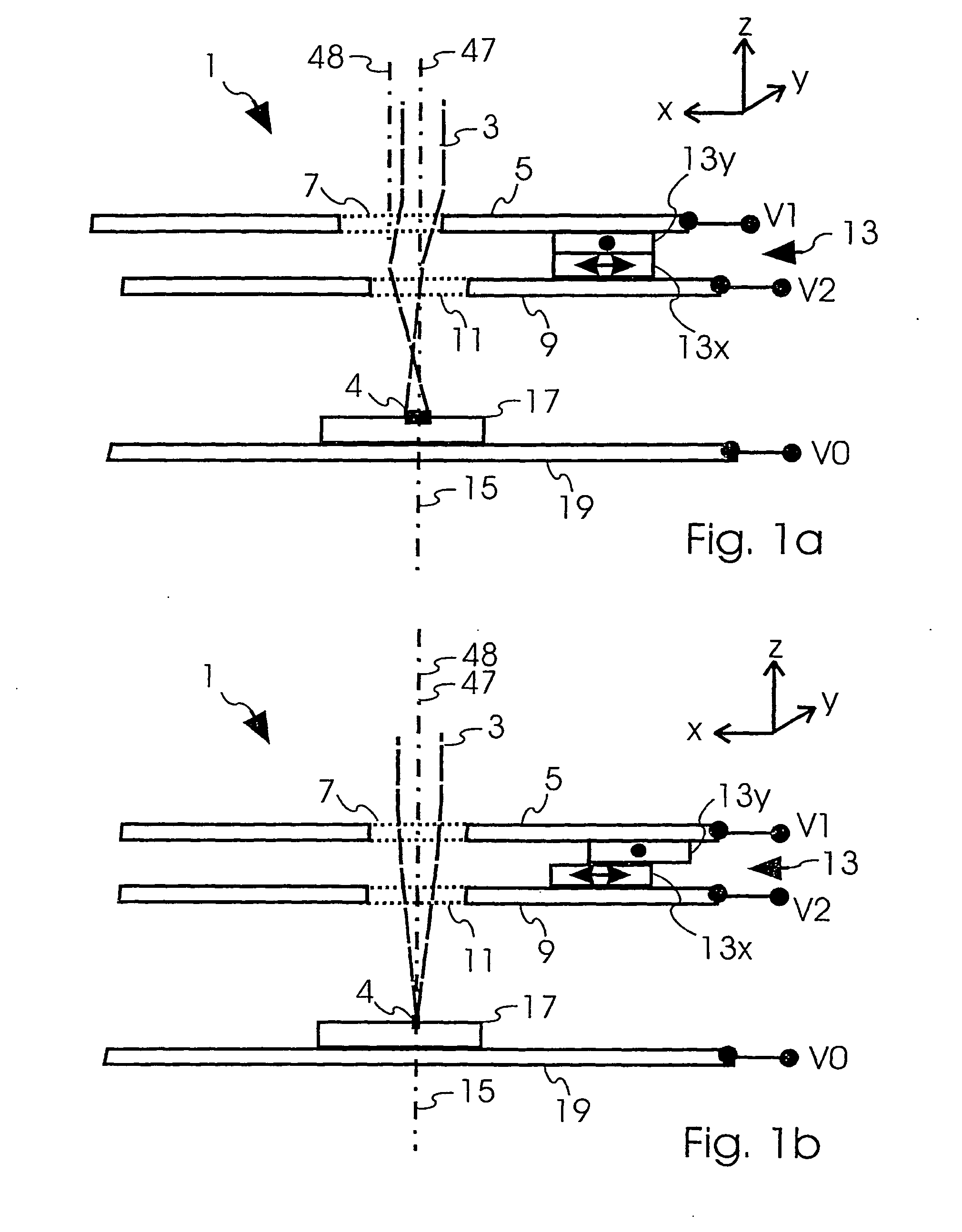 Beam Optical Component Having a Charged Particle Lens