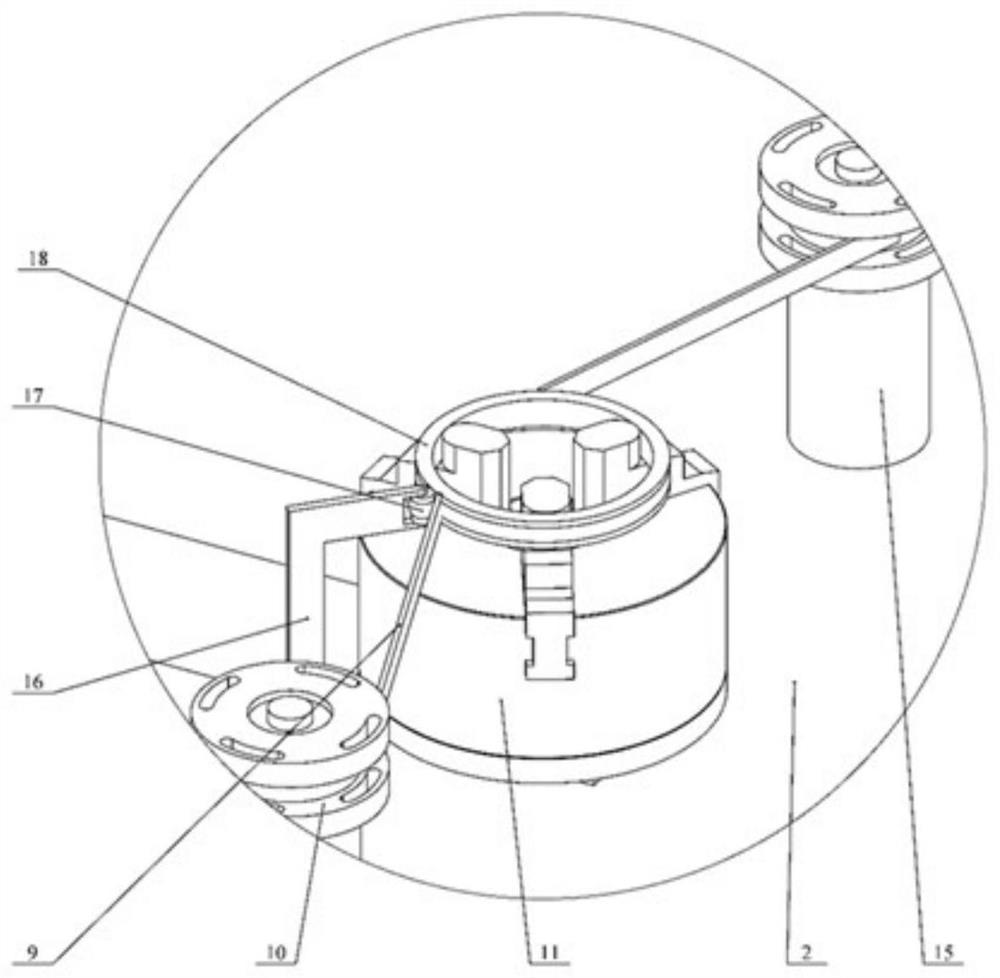 Thin-wall annular part laser shot peening strengthening device and processing method