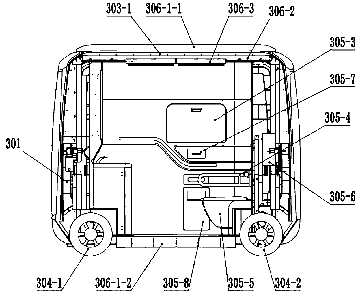 Intelligent public closestool system and usage method