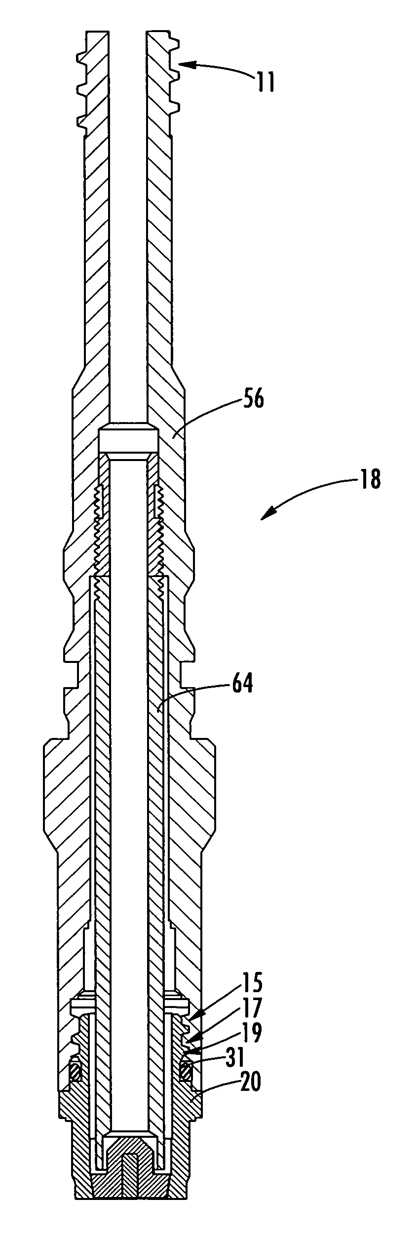 Electrode and electrode holder with threaded connection