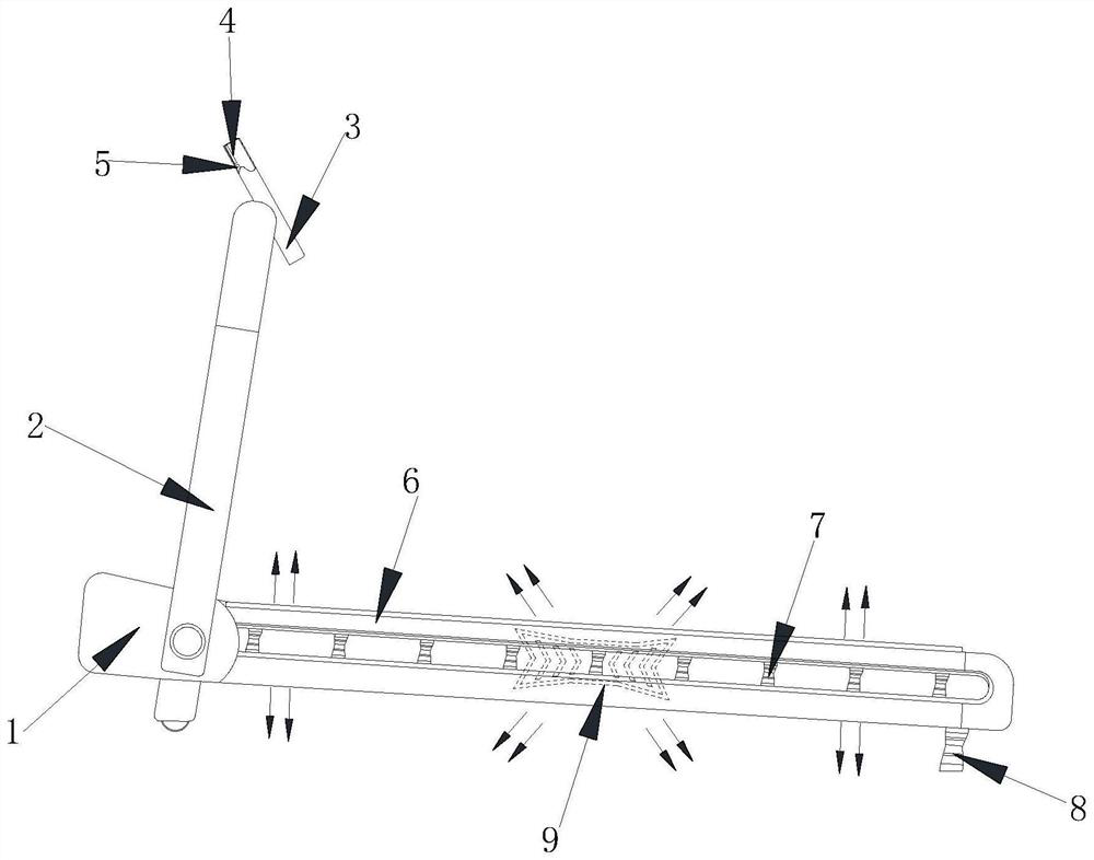 Folding treadmill