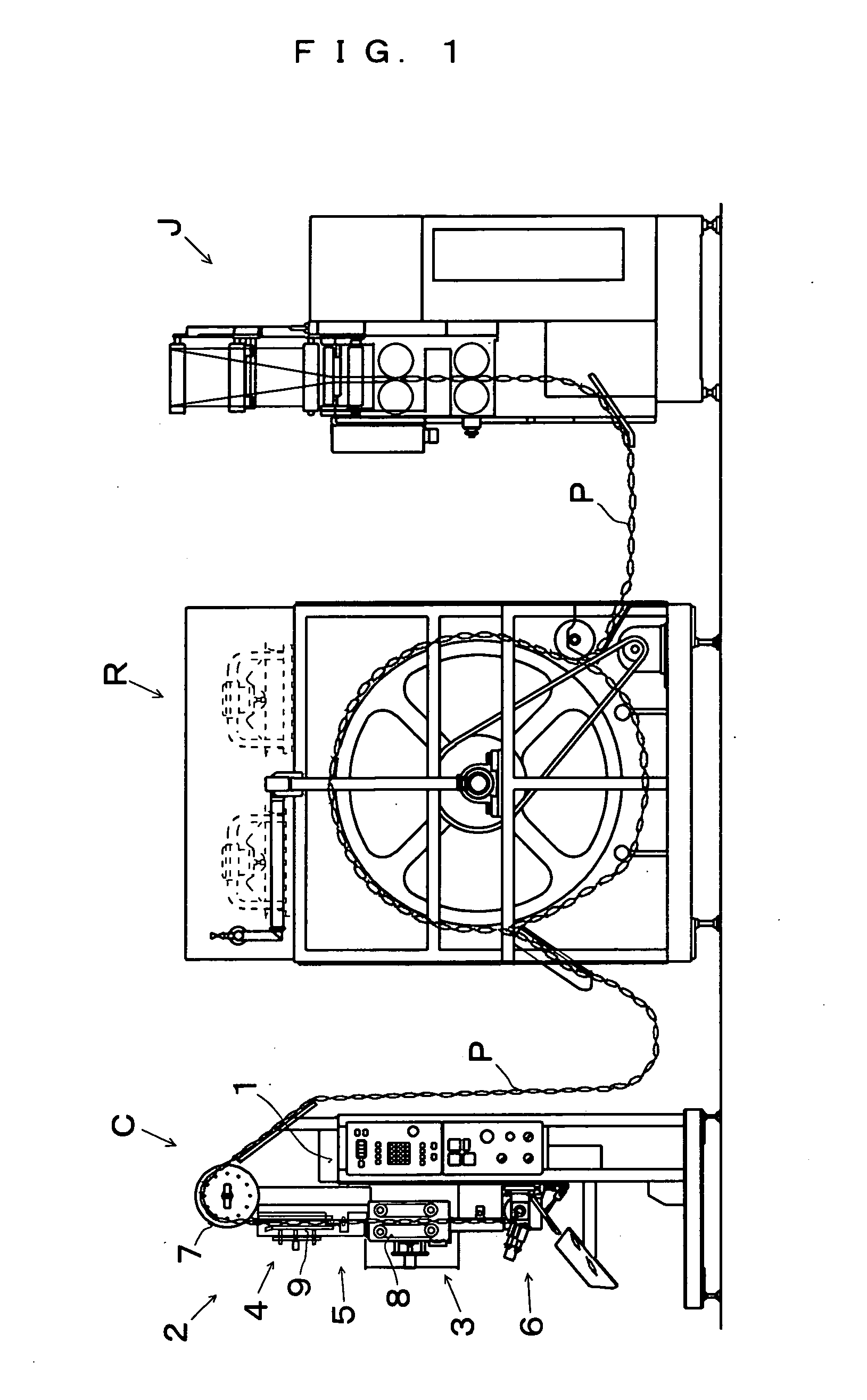 Thickness detection device for filling and packaging bag