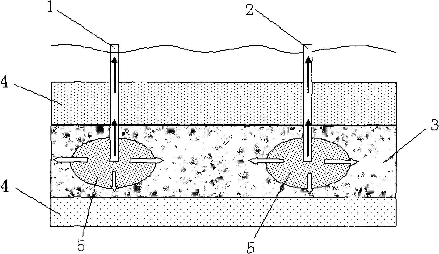 Exploitation method for sea bed gas hydrate