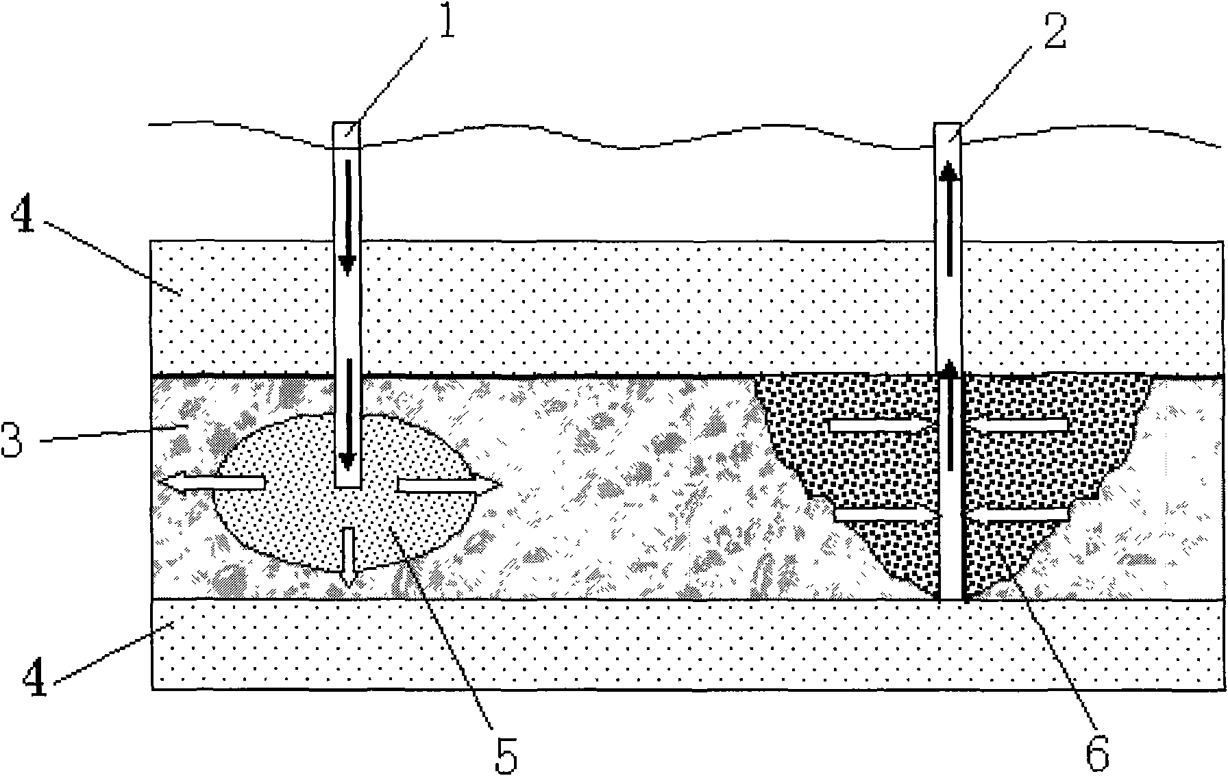 Exploitation method for sea bed gas hydrate