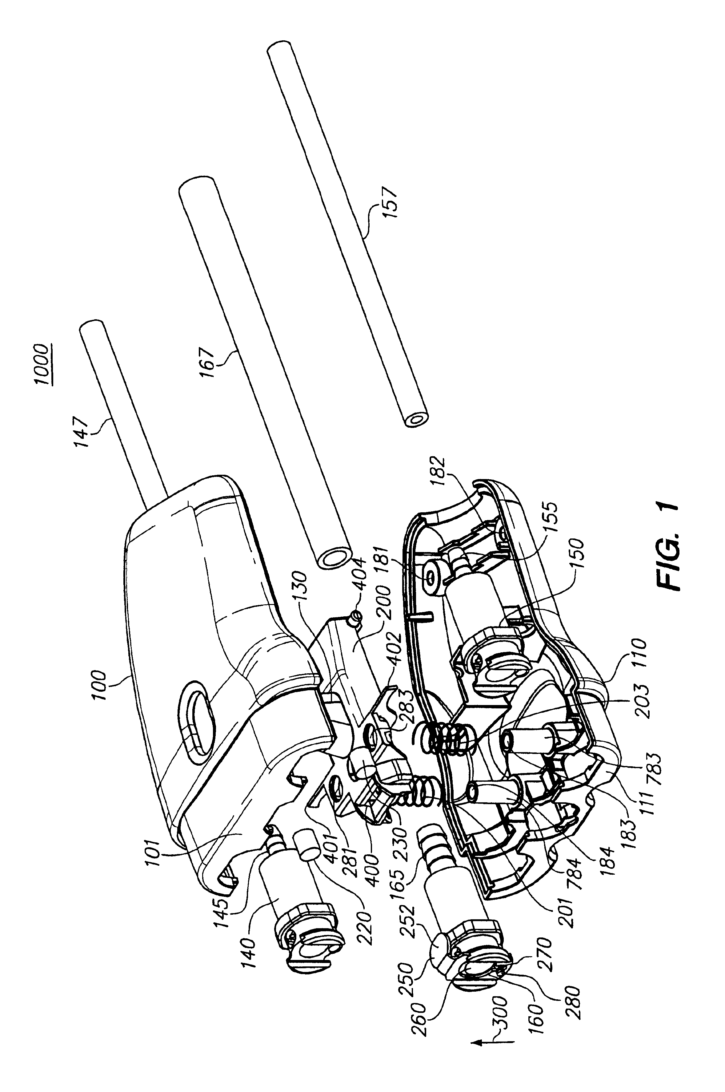 Make-break connector for heat exchanger