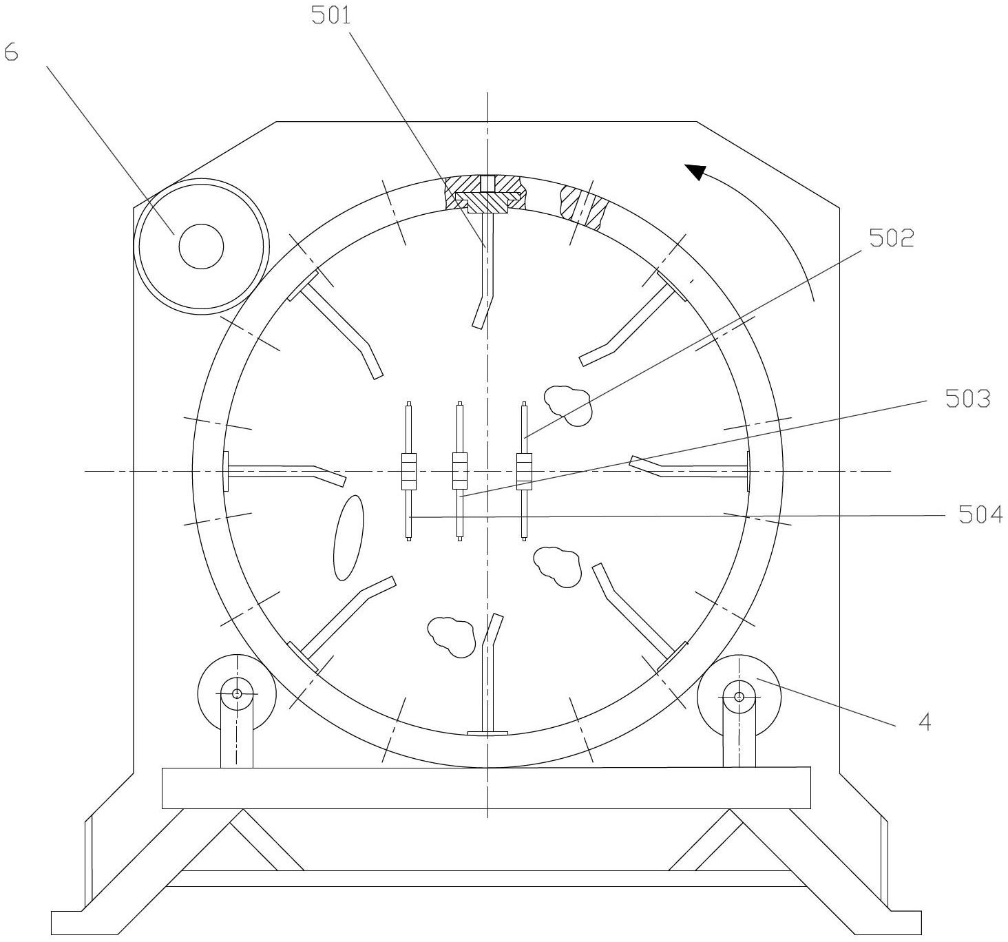 Wood polymer composite prepared by using mixed plastic and cotton stalks in domestic garbage, and method for preparing wood polymer composite