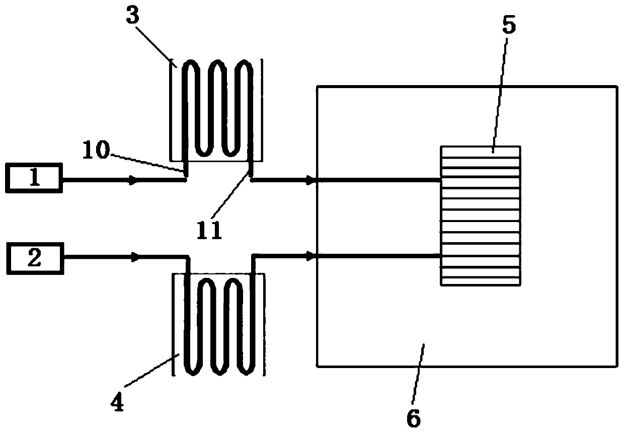 System and method for gas precooling and cooling in low-temperature starting test of fuel cell