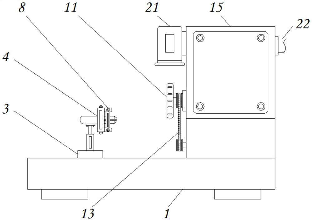 Mechanical automatic polishing device capable of adjusting clamping force