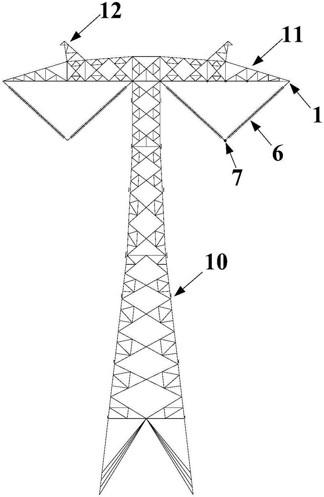 Design method of guyed tower for ultrahigh voltage +/-800kV engineering