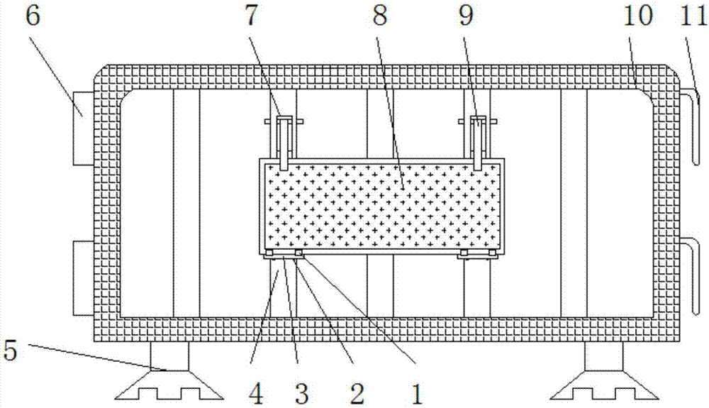 Temporary fence capable of conveniently adjusting length