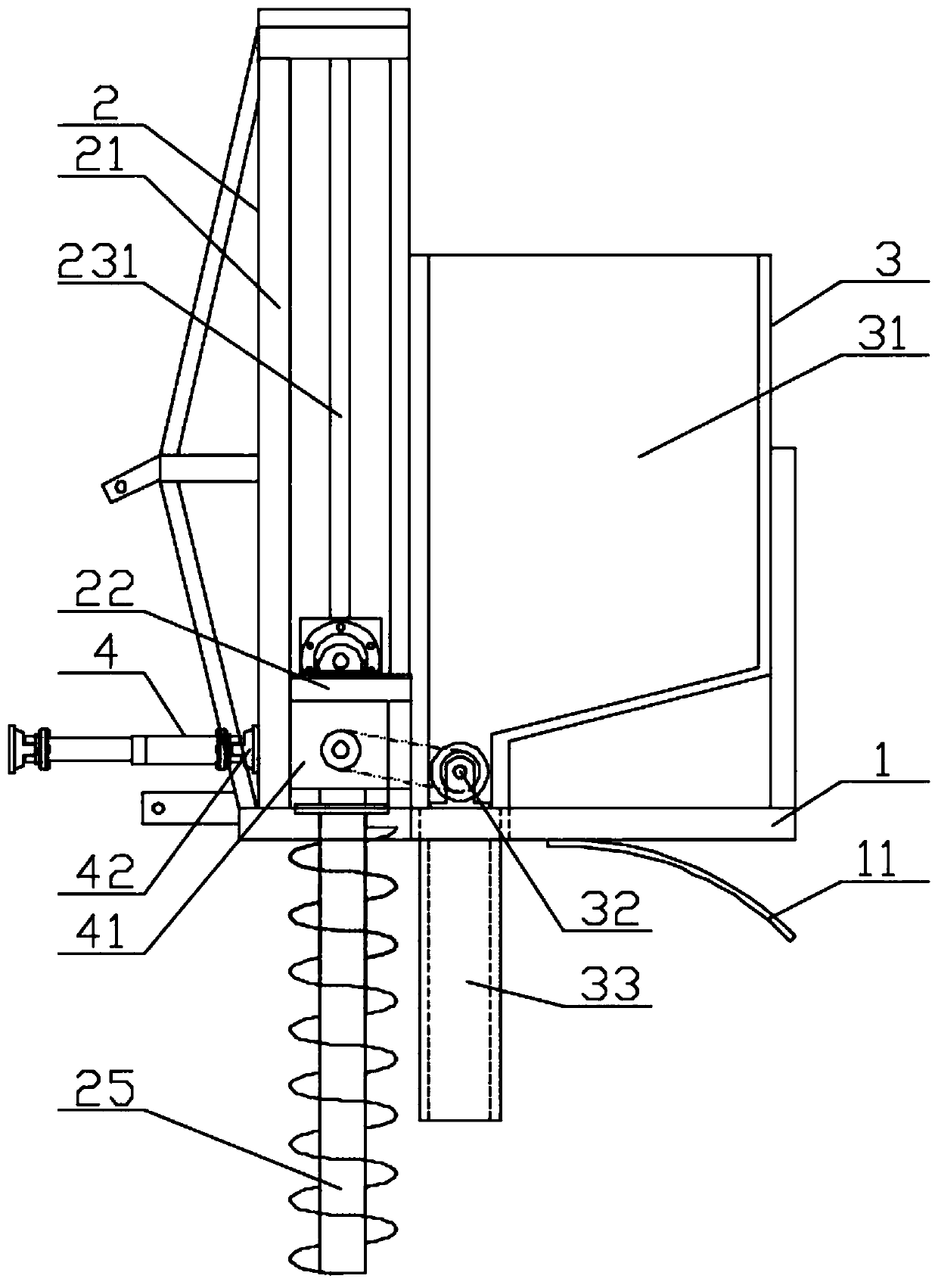 Integrated machine capable of deep soil loosening and fertilization