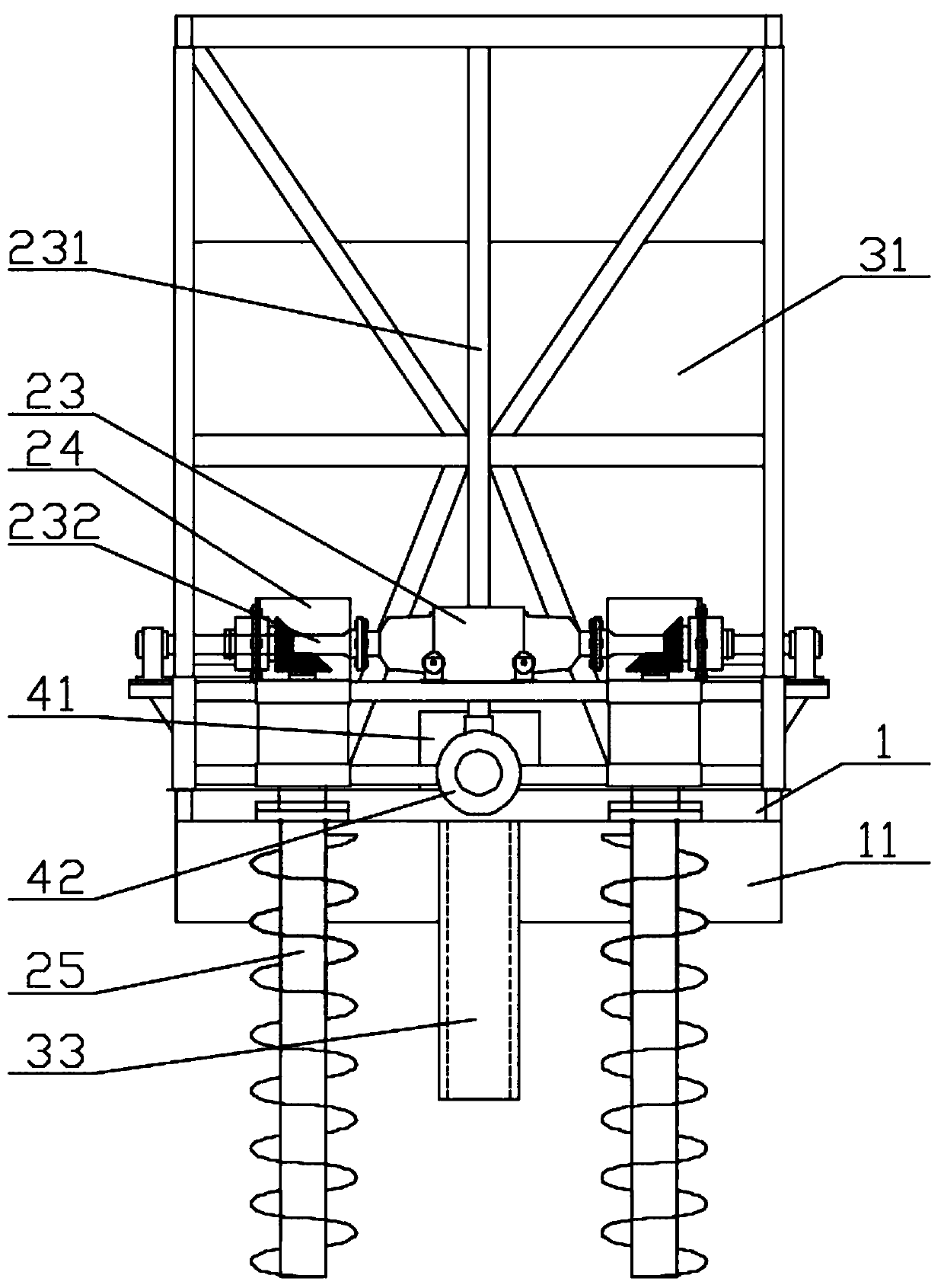 Integrated machine capable of deep soil loosening and fertilization