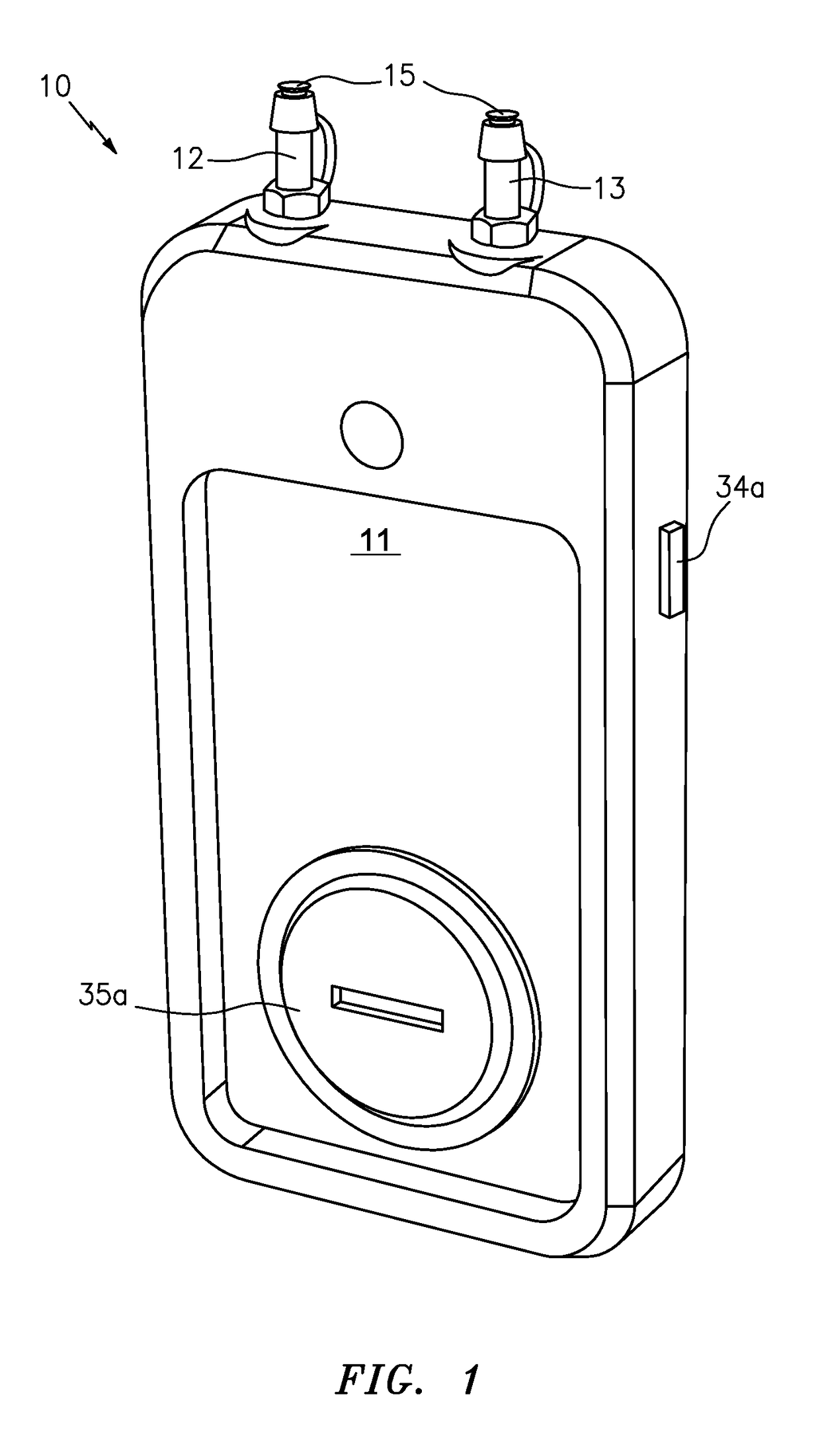 Smartphone operated air pressure meter and system