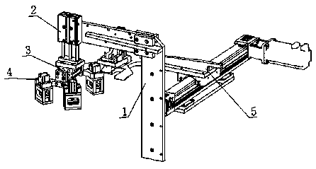 Automatic mask taking and distributing device for single-layer face mask