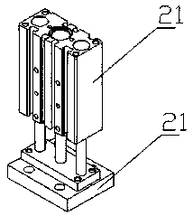 Automatic mask taking and distributing device for single-layer face mask