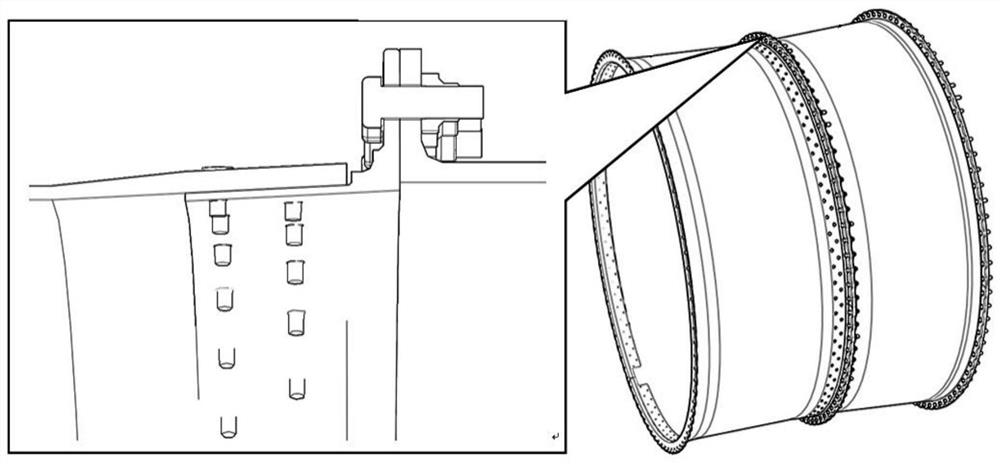 Composite material closed annular casing layering design structure