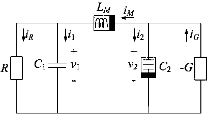 Equivalent circuit model of chaotic oscillator based on memcapacitor and memory sensor