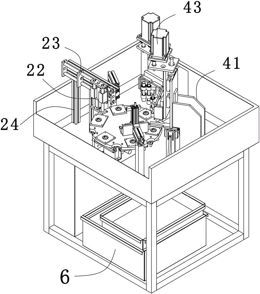 Automatic flywheel screw hole machining equipment