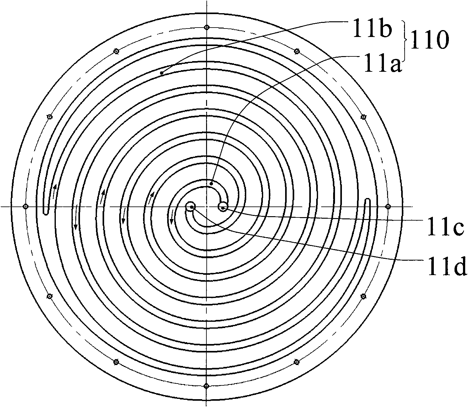 A polishing disk with internal circulated cooling