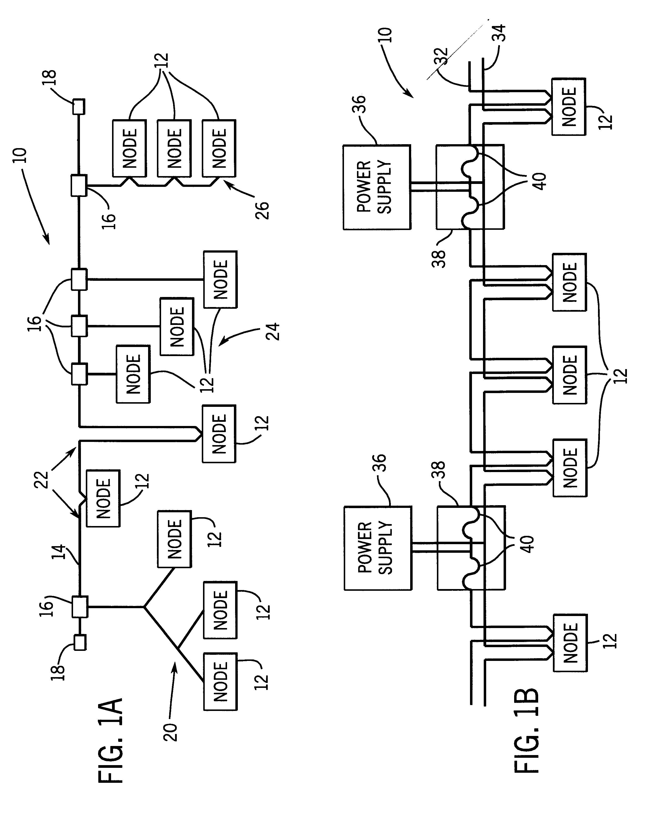 Power and data network system media architecture