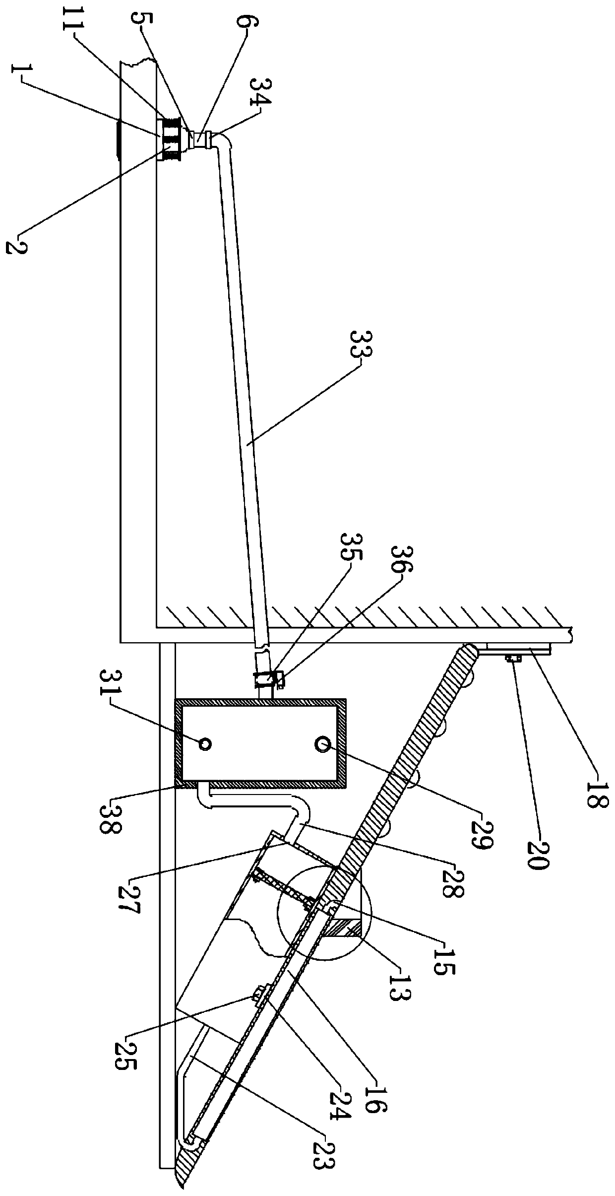 Spraying system for building fire fighting