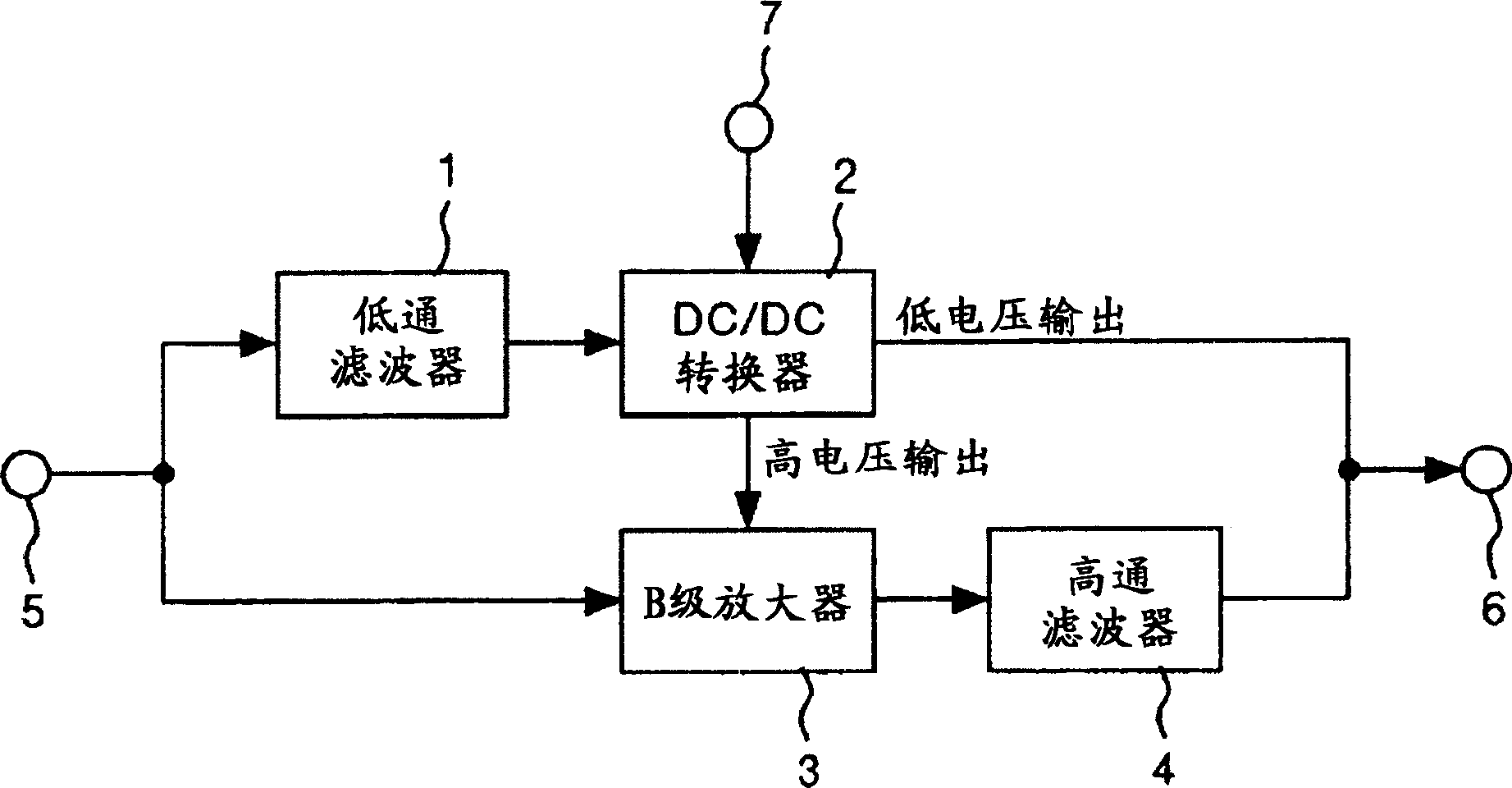 Amplifier and radio frequency power amplifier using the same