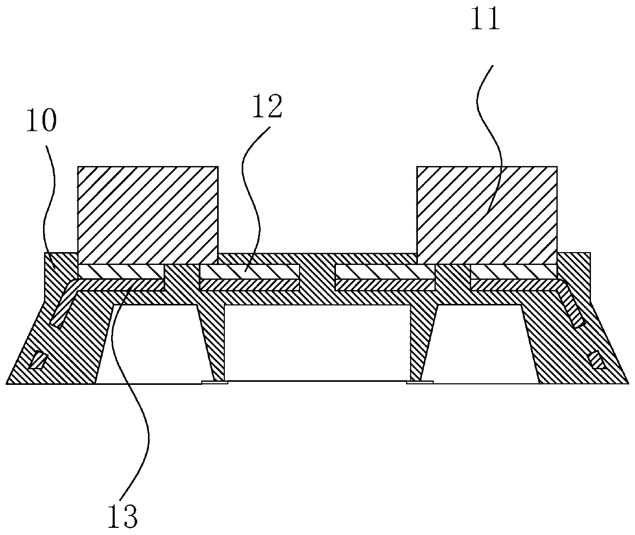 Manufacturing method of metal bonding agent horseshoe block