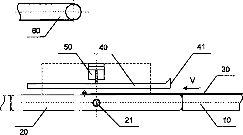 Vertical material-distributing device and material-distributing method