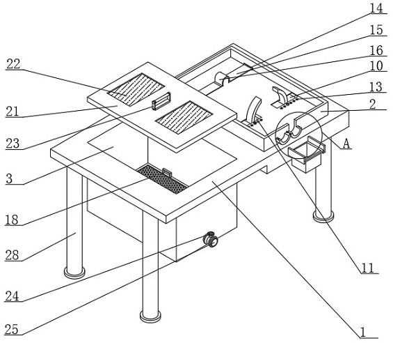 Poultry slaughtering table