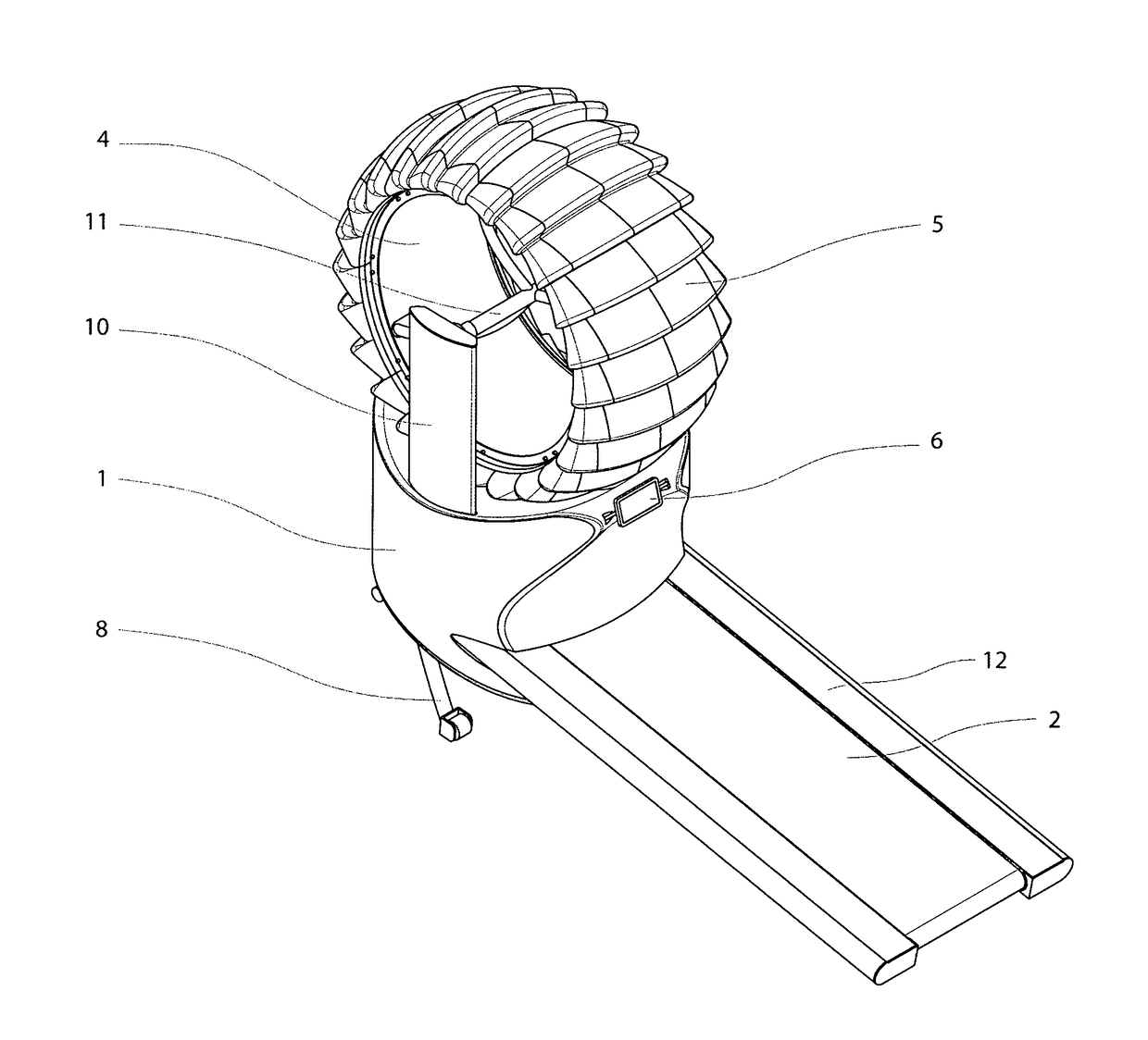 Exercise machine with load rolling simulation