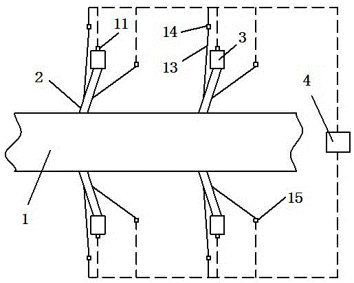 A steel beam prestressed tensioning device and its tensioning control method