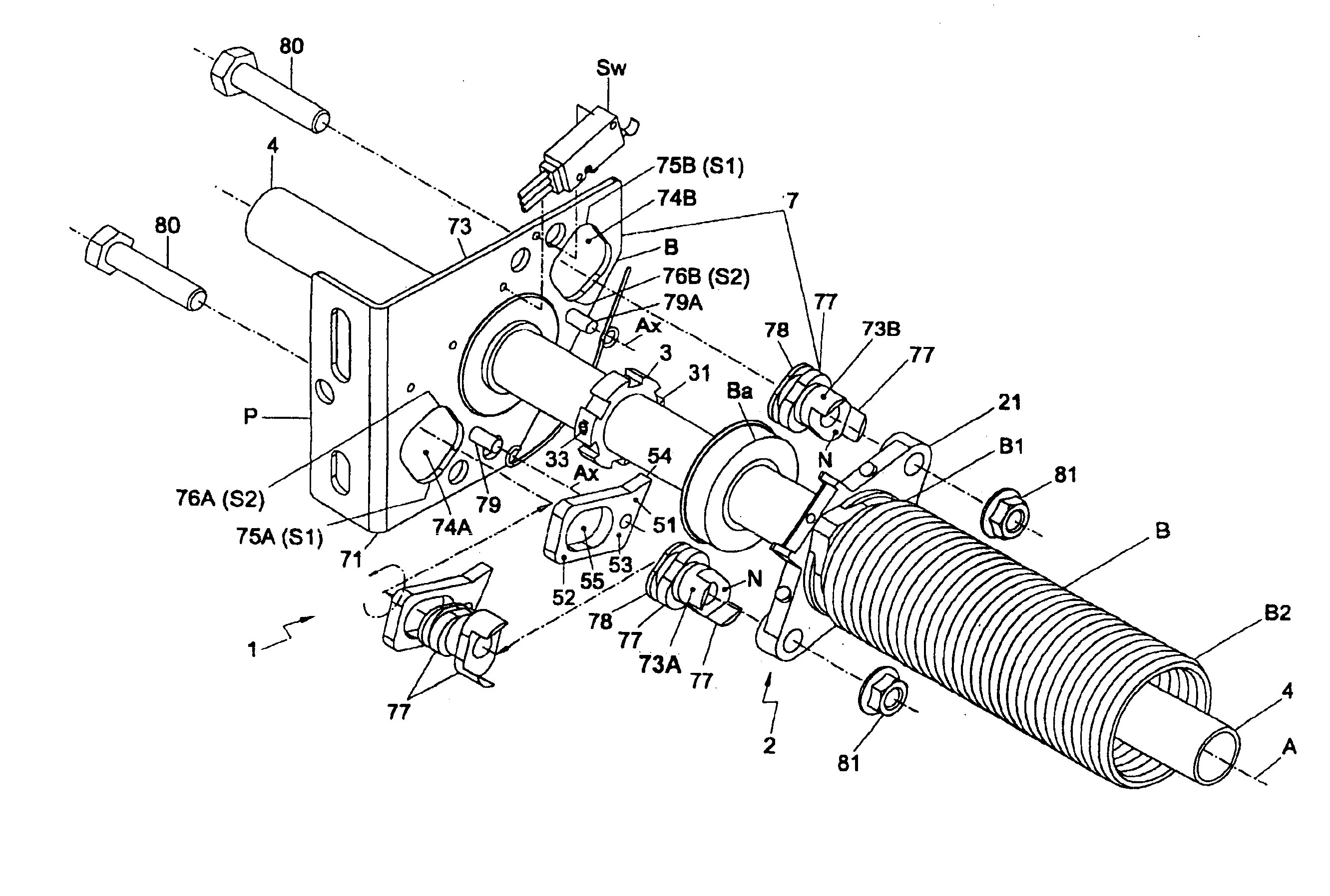 Drop-catch mechanism for an overhead door