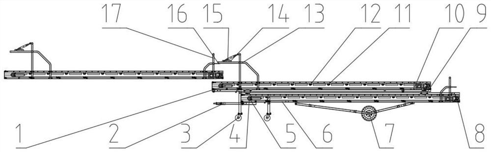 Novel potato conveying warehousing machine