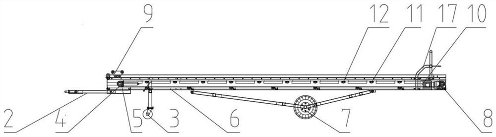 Novel potato conveying warehousing machine