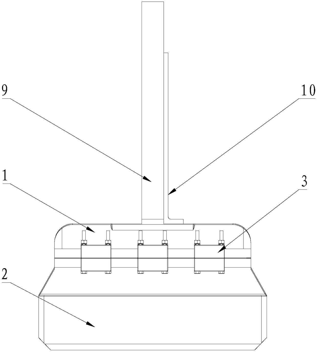 Electrolytic aluminum anode device