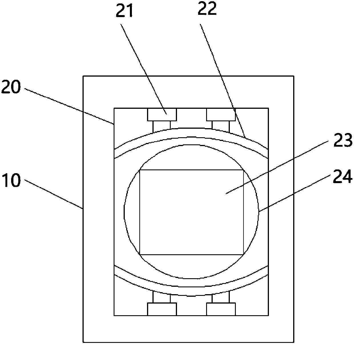 Efficient dust removing device for lithium battery