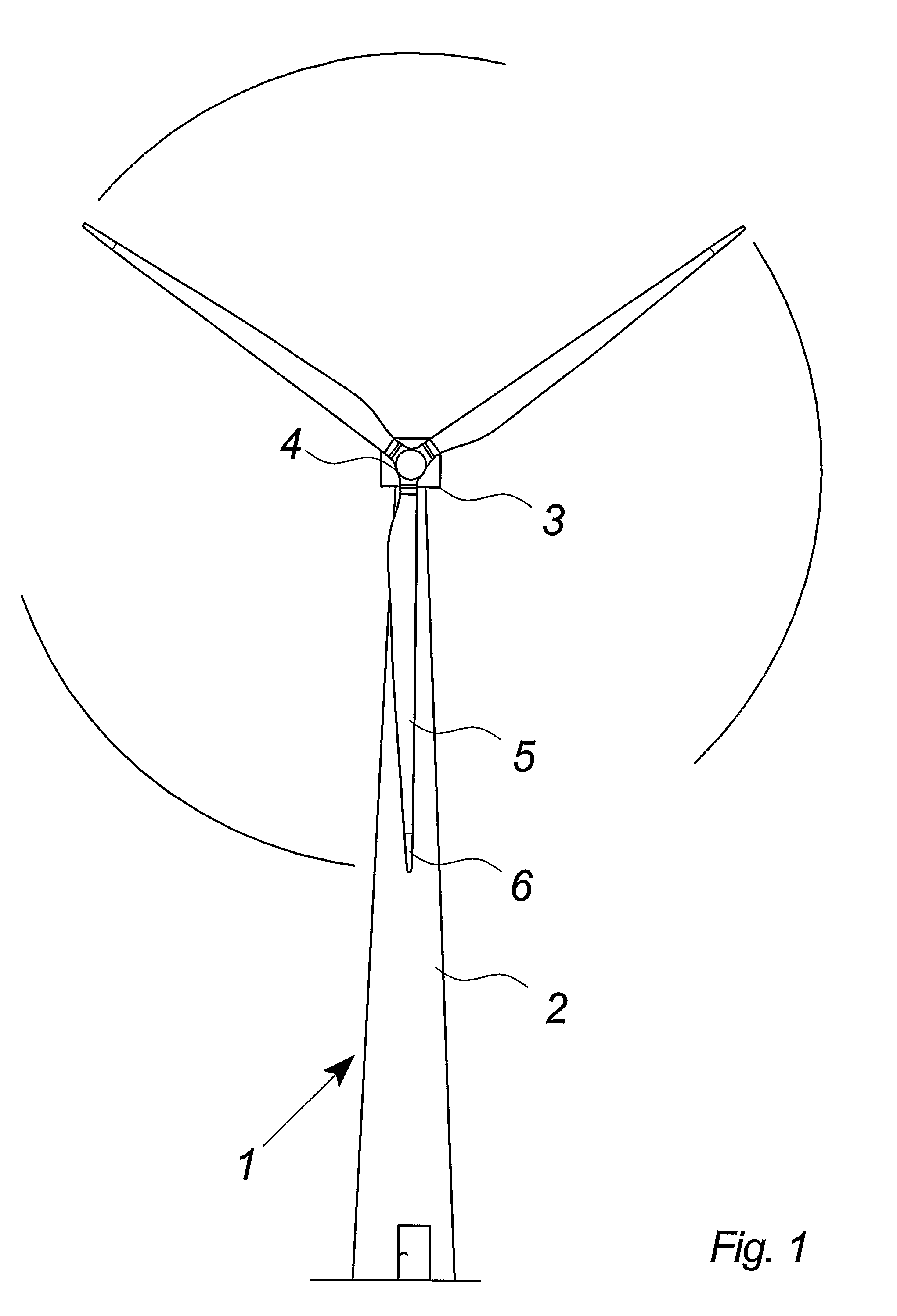 Wind turbine lightning connection means method and use hereof