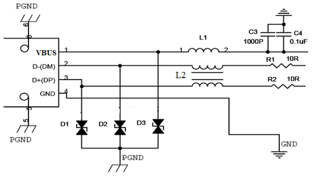 USB (Universal Serial Bus) interface circuit