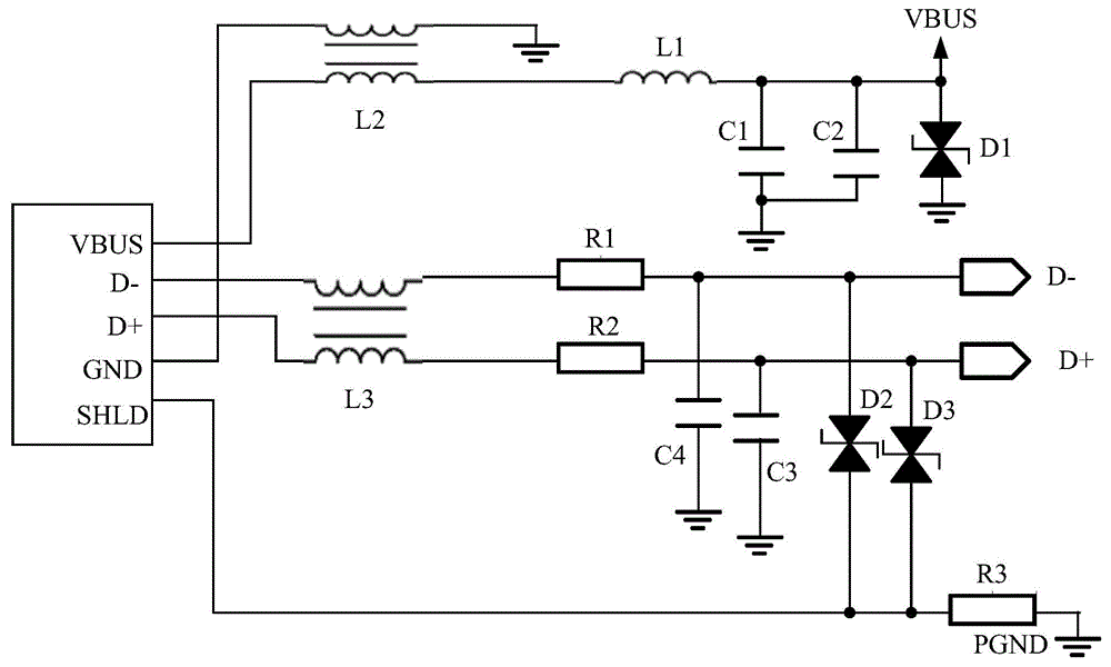 USB (Universal Serial Bus) interface circuit