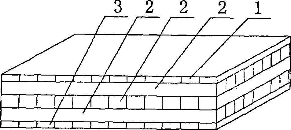 Structure plywood plate for timber-construction and production method thereof