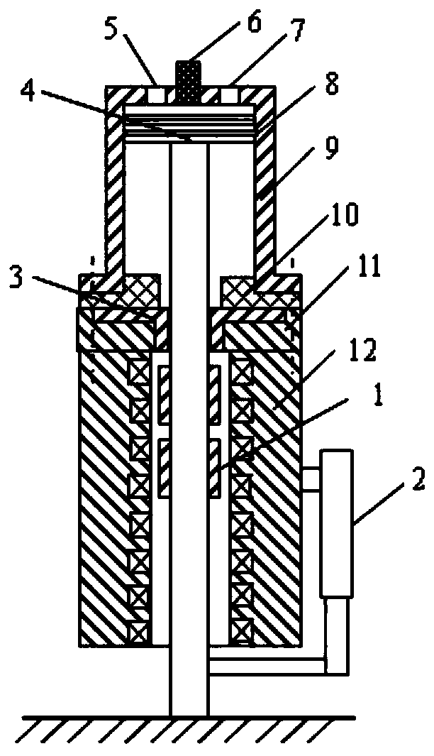 Fire blast-electromagnetic complex drive jumping mechanism