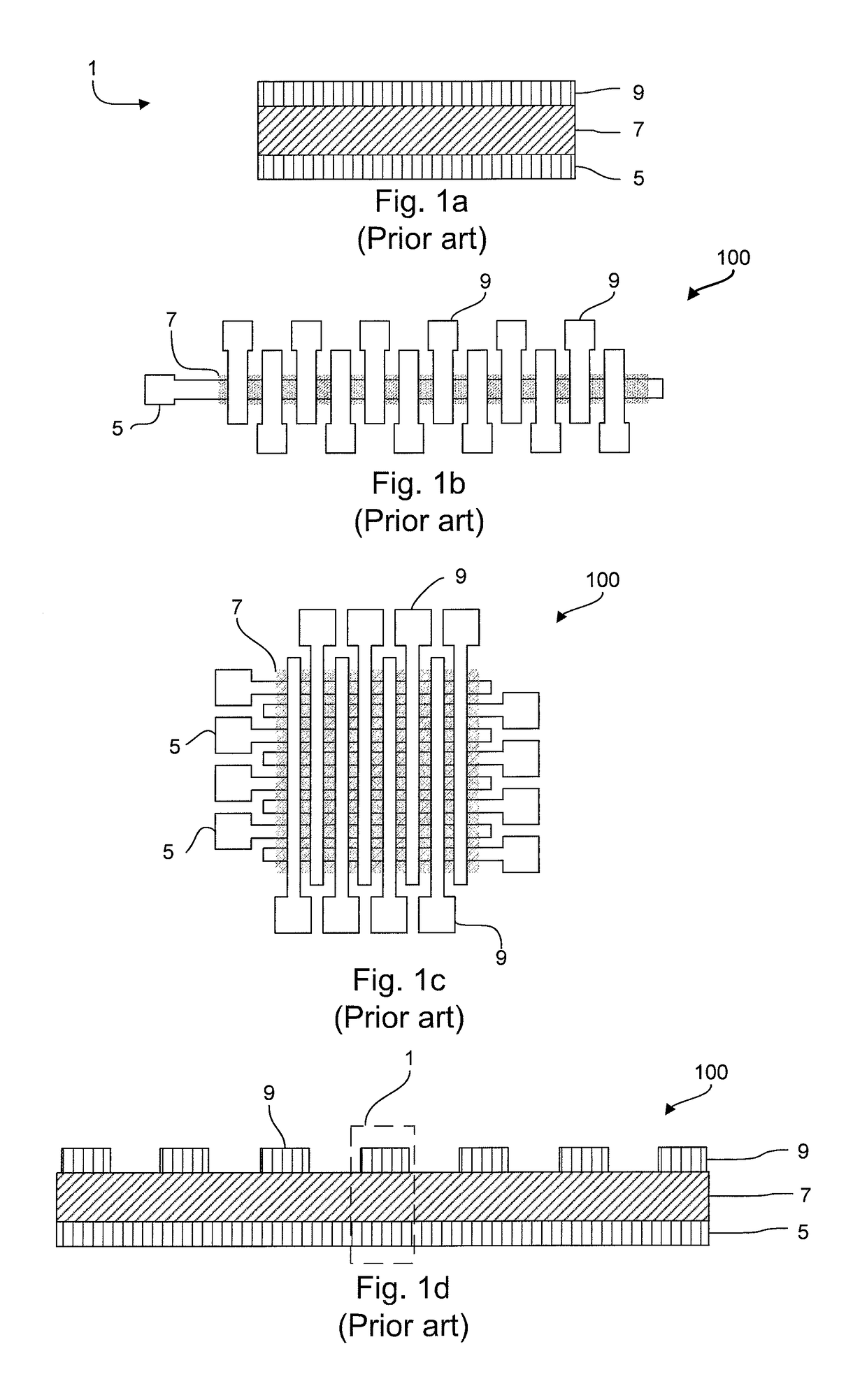 Short circuit reduction in an electronic component comprising a stack of layers arranged on a flexible substrate