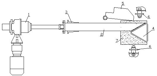 Cooling device with lateral heating function in furnace