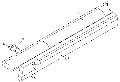 Cooling device with lateral heating function in furnace