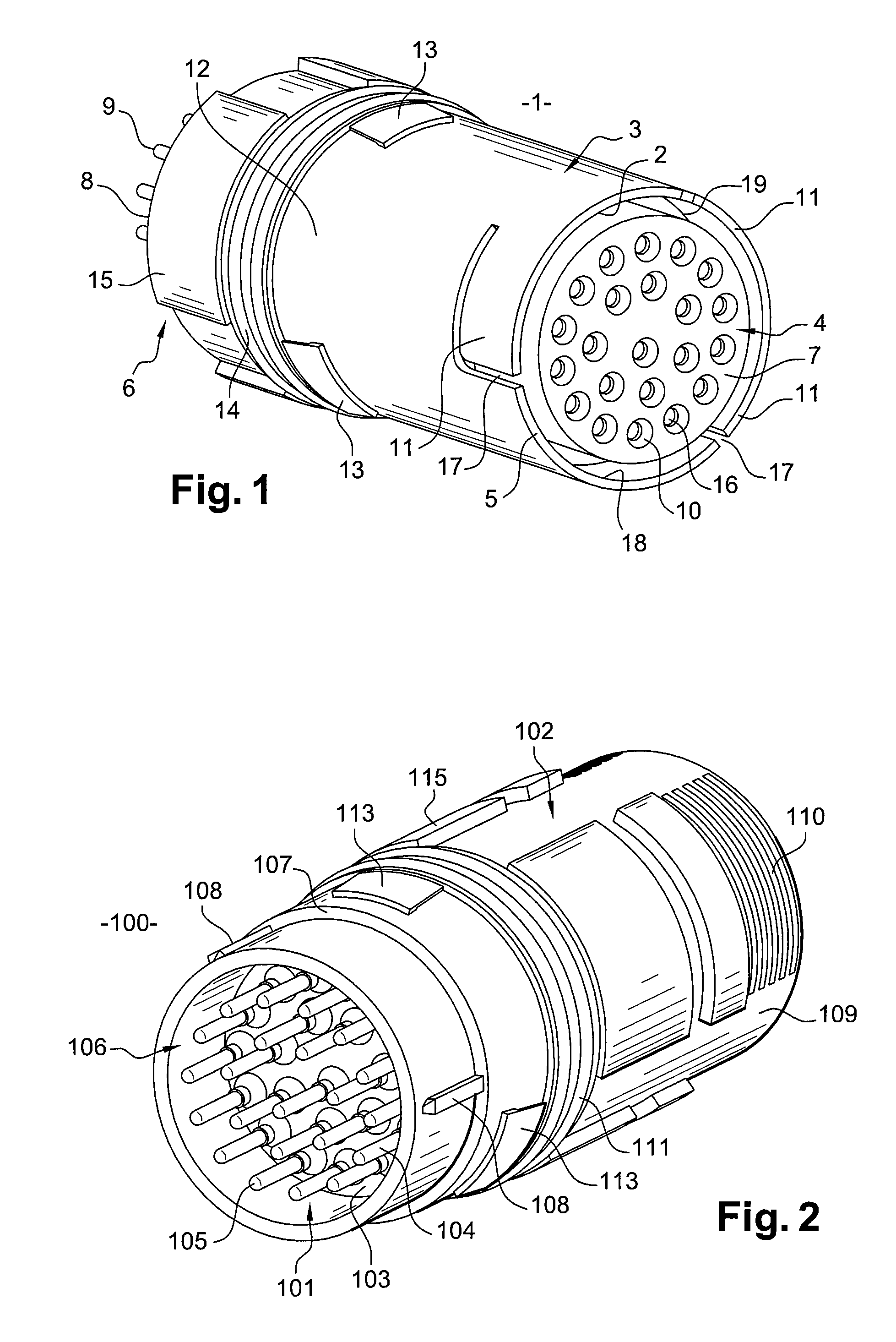 Modular adapter for a connector insert and connection unit comprising such modular adapters