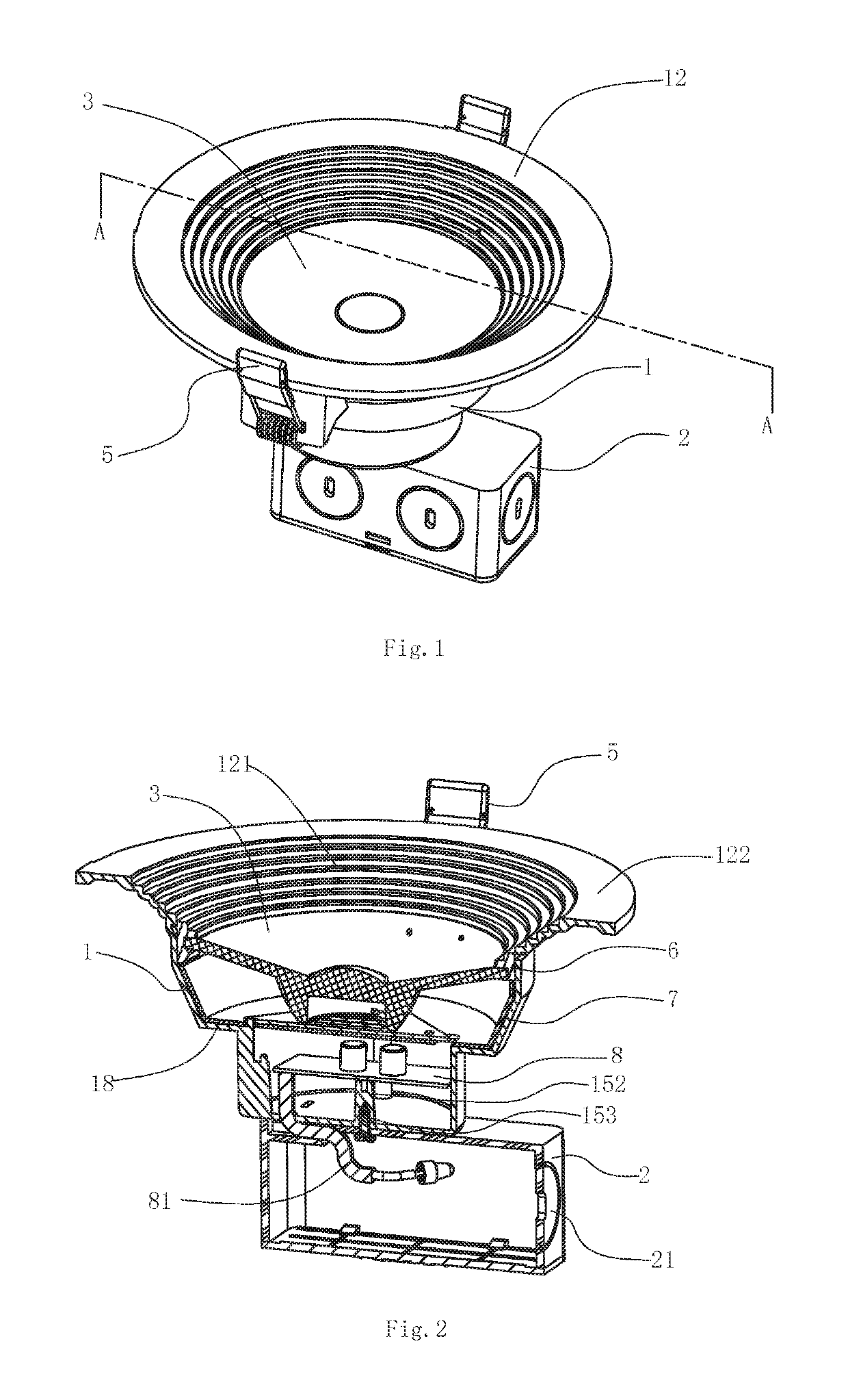 Embedded LED downlight